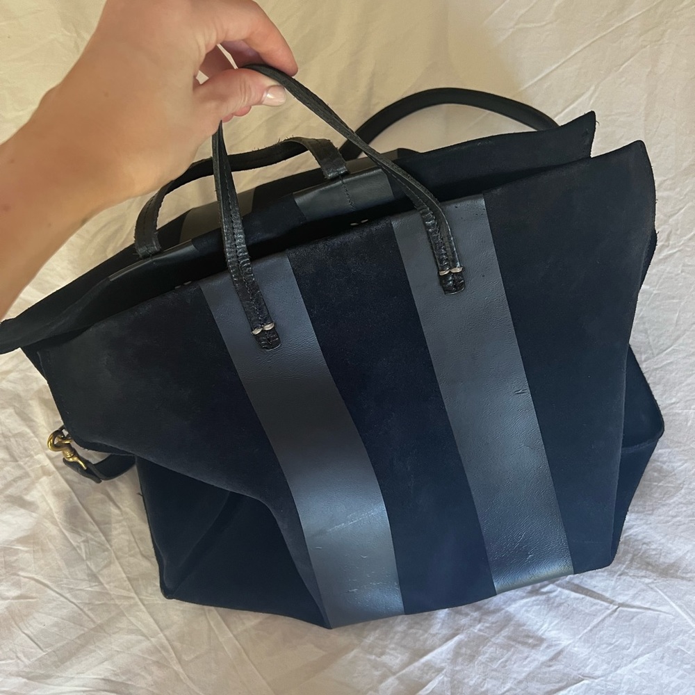Clare V Navy Tote